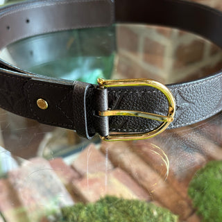LOUIS VUITTON Monogram Empreinte Ceinture Belt 85/34