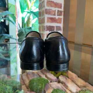 GUCCI Vintage Black Leather Horsebit Loafers SZ7