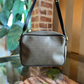 FENDI Vintage Brown Coated Canvas Crossbody Bag