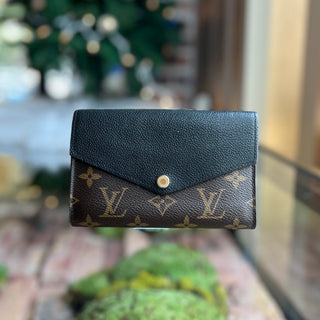 LOUIS VUITTON Pallas Black Monogram Compact Wallet