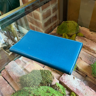 HERMES Bleu Jean Epsom Continental Wallet