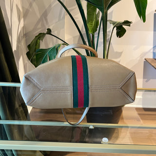 GUCCI Dahlia Medium Khaki Calfskin Tote Bag