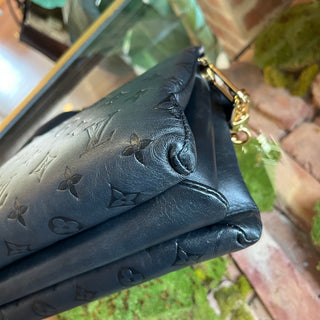 LOUIS VUITTON Coussin PM Black Monogram Embossed Leather Shoulder Bag