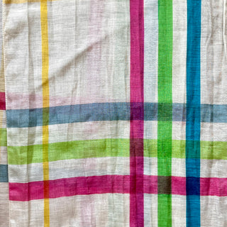 BURBERRY Cotton Silk Multicolor Scarf
