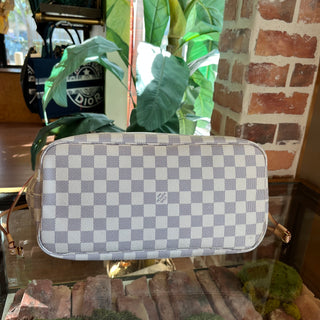 LOUIS VUITTON Neverfull MM Damier Azur Canvas Tote Bag