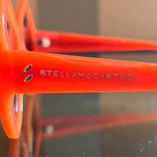 STELLA MCCARTNEY SC40056I 42E Orange Acetate Oversized Sunglasses
