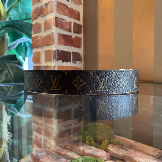 LOUIS VUITTON LV Monogram Canvas Belt SZ 85/34