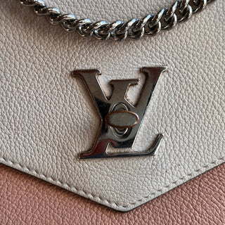 LOUIS VUITTON MyLockMe Chain BB Bicolor Leather Crossbody bag