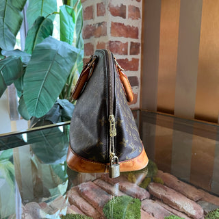 LOUIS VUITTON Alma PM Brown Vintage Monogram Canvas Bag