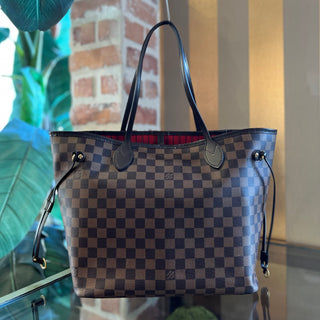 LOUIS VUITTON Neverfull MM Damier Ebene Canvas Tote