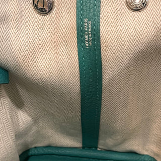 HERMES Garden Party 30 Vert Verone Negonda Leather Tote