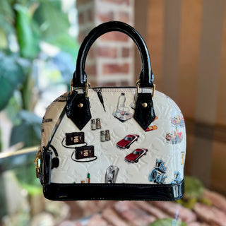 LOUIS VUITTON Alma Sticker BB Multicolor Vernis Handbag