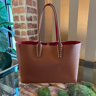 CHRISTIAN LOUBOUTIN Brown Cabata Tote