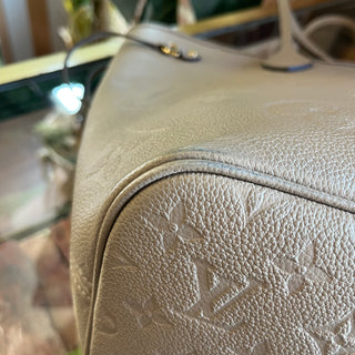 LOUIS VUITTON Neverfull MM Turtle Dove Large Monogram Empriente Leather