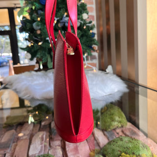 LOUIS VUITTON Saint Jacques PM Red Epi Leather Tote Bag