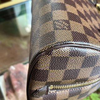 LOUIS VUITTON Ribera Mini Damier Ebene Canvas Top Handle Bag