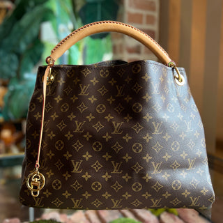 LOUIS VUITTON Artsy MM Brown Monogram Canvas Hobo Bag