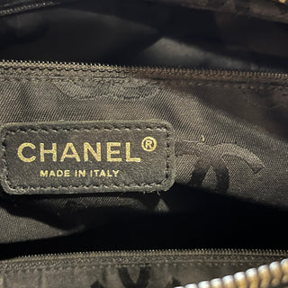 CHANEL Wild Stitch Black Calfskin Leather Shoulder Bag