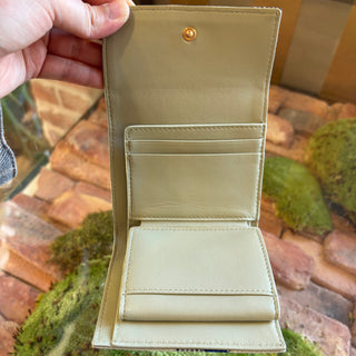 BURBERRY Compact Check Pattern Trifold Wallet