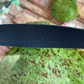 GUCCI Snake GG Marmont Black Leather Belt 95/38(10US)