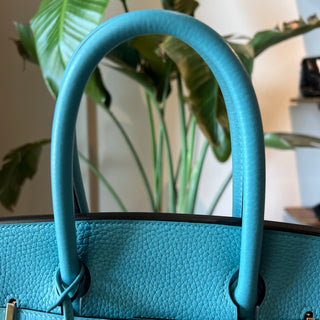 HERMES Bleu Paon Togo Birkin 30