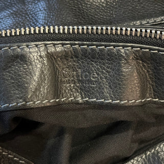 CHLOE Paddington Black Calfskin Leather Hobo Bag