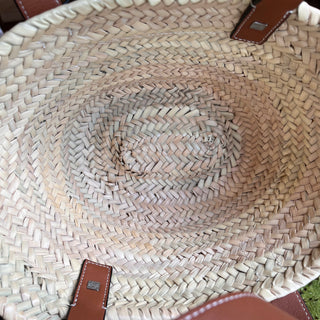 LOEWE Anagram Straw Woven Basket Tote