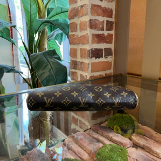 LOUIS VUITTON Eva Brown Monogram Canvas Clutch Bag