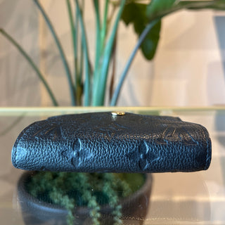 LOUIS VUITTON Black Victorine Empriente Monogram Wallet