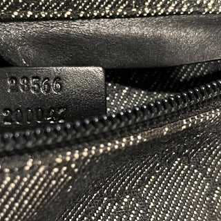 GUCCI Black Denim GG Monogram Belt Bag