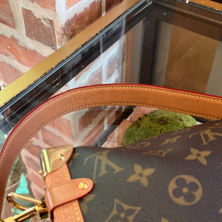 LOUIS VUITTON Side Trunk MM Brown Monogram Canvas Crossbody Bag