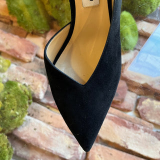 JIMMY CHOO D’orsay Black Suede Heels SZ 39 (US 9)
