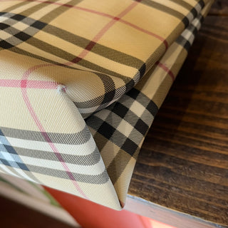BURBERRY Nova Check Coated Canvas Small Tote