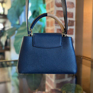 LOUIS VUITTON Capucines BB Colorblock Taurillon Leather Top Handle Bag
