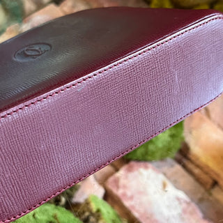 CARTIER Red Leather Cosmetic Case