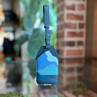 HERMÈS Endless Road Bleu de Prusse Togo, Swift & Clemence Calfskin Leather Luggage Tag
