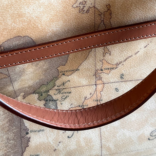 ALVERO MARTINI World Atlas Map Canvas Shoulder Bag TS4110