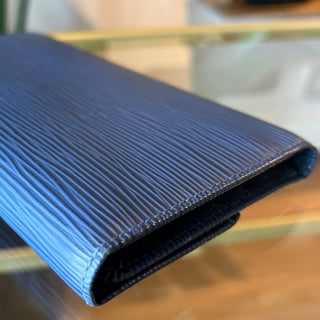 LOUIS VUITTON Vintage Sarah Wallet in Toledo Blue Epi Leather