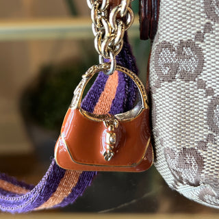 GUCCI GG Canvas Jolicoeur Wristlet