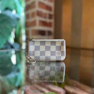 LOUIS VUITTON Damier Azur Canvas Key Cles