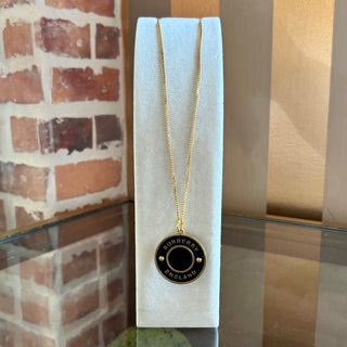 BURBERRY Logo Pendant Necklace