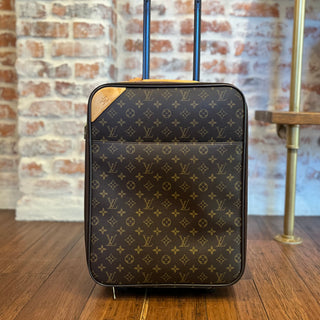 LOUIS VUITTON Pégase 45 Brown Monogram Canvas Rolling Luggage