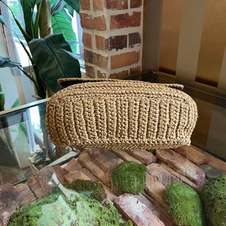 SAINT LAURENT Niki Medium YSL Raffia Shoulder Bag