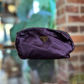 PRADA Purple Satin Pouch