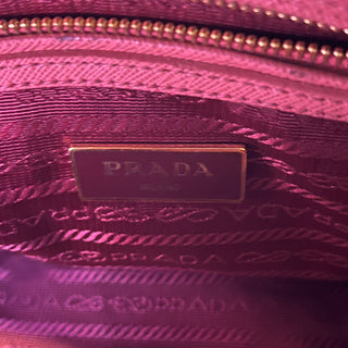 PRADA Promenade Pink Saffiano Lux Dome Top Handle