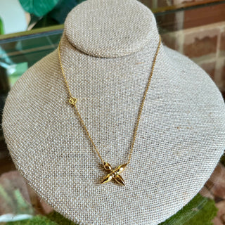 LOUIS VUITTON Louisette Gold-Tone Metal Necklace