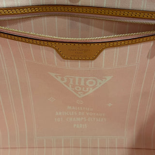 LOUIS VUITTON Neverfull MM Light Pink By The Pool Giant Monogram Tote Bag