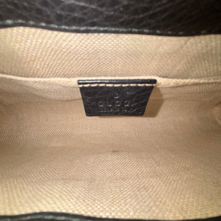 GUCCI Black Python Greenwich Chain Clutch