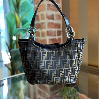 FENDI Tobacco Zucca Canvas Chef Tote