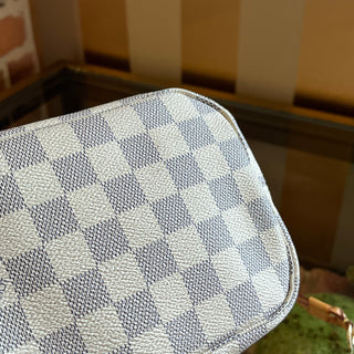 LOUIS VUITTON Neverfull PM Damier Azur Canvas Tote Bag